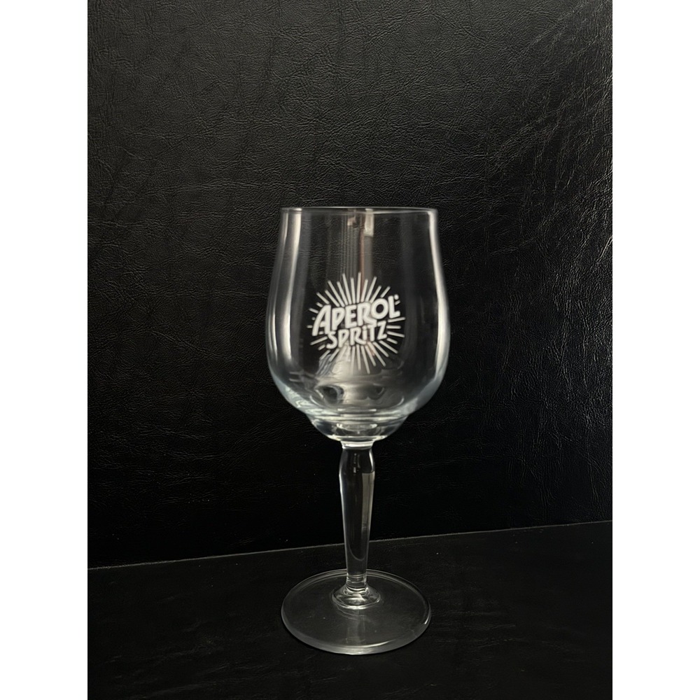 APEROL SPRITZ Luca Trazzi designed, 300ml, 8 1/2" Tall STEMMED GLASS